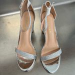 Allegra K  Women's Silver Glitter High Heel Sandals - Size 8 1/2 - NWOT Photo 2