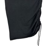 Cotton by Autumn Cashmere Black Italian Yarn Spun One Shoulder Ruched Top Sz M Size M Photo 3