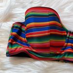 Beach Riot Women’s Small Emma Strapless Bikini Top - Fiesta Print Photo 5