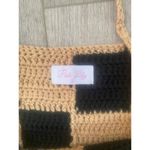 Pink Lily NWOT  Checkered Tan and Black Sweater Tank Size‎ Small Photo 1