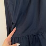 Mira Mikati Navy Blue Tiered Maxi Dress Photo 10