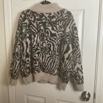 Sweet Rain  Zebra Pattern Cowl Sweater size medium Photo 5