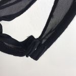 Love Culture  ladies black sheer lace onesie top size small rave festival Photo 7