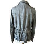 Anthropologie Marrakech Ronika Draped Green Khaki Moto Jacket Chic Women’s L Photo 5