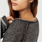 Free People  Lenox Tunic Sweater Small Onyx Combo S/M Photo 1