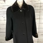 JAD Vintage wool coat with Cheetah fur collar and cuffs. Size 8 Photo 2