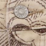 Pilcro Anthropologie Hyphen Floral Denim Shorts Womens Size 29 High Rise Cream Photo 4