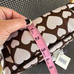 Stephanie Johnson Brown and Pale Pink Heart ML Traveler Cosmetics Case Photo 14