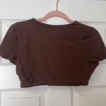 Aerie NWT  smoothiez brown cropped bra top Photo 1