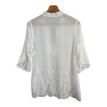 Solitaire Swim Womens size Small White Bohemian Crochet Tunic Cover Up Dress Photo 1