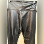 Shinestar  Shiny Black Ankle Leggings Women's Sz XS Photo 4