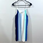 Francesca's Francesca’s Jun & Ivy shades of blue color block shift dress size small NWOT Photo 3
