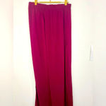 🆕 Ambiance Apparel Burgundy Tie Front Pants Size L Photo 3