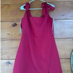 Lulus  Your Sweetie Fuchsia Tie-Strap Mini Dress Cocktail Party Classy Size L Photo 0