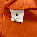 Women’s Casual Cut Out Detail Short Sleeve Tee Orange NWOT Photo 3