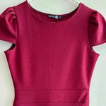 Boohoo Night Laura Wrap Skirt Bodycon Dress, Berry, Size 6 Photo 1