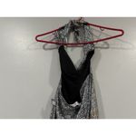 Black Bead  Cowlneck Silver Dress M NWOT Photo 4