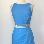 Lilly Pulitzer  “Kirkland” Vibrant Blue & Gold Sleeveless Cut Out Mini Dress Photo 1