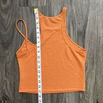 Et Clet  Asymmetrical High Neck Sleeveless Orange Tank Top Size Medium Photo 3