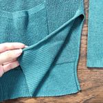 Eileen Fisher • Slouchy Cardigan sweater open teal Tencel silk organic cotton Photo 5