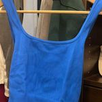 ZARA Blue Cropped Tank Photo 0