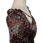 Maurice's | Smocked Floral Keyhole Mini Dress Strappy Long Sleeve Lined Size XS Photo 5