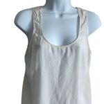 Madewell Women Silk Top M Ivory Back Bow Tie Romanic Flirty Girly Fairy Layer Photo 12