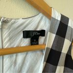 J.Crew  black and white gingham sleeveless midi dress Photo 1