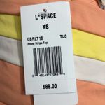 l*space L* Rebel Top Portia Striped High Waist Bikini Bottom Set XS NWT Photo 9