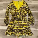 Alice + Olivia  Winnie Black And Yellow Romper Women’s 2 Photo 1
