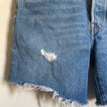 Levi's 🌸Levi’s 501 Light Wash Distressed Ripped Raw Hem Premium Denim Shorts #O Photo 7