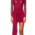 Nookie  Enigma Mini Dress in Ruby X-Small New Womens Long Sleeve Cocktail Photo 12