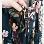 Chaser Floral Ruffle Front Tie Back Maxi Dress, Size Medium New with Tag Photo 7