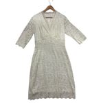Kiyonna Bridal Bella Lace Dress Ivory 3/4 Sleeve V Neck Wedding Size 0x (10 Photo 1