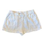 Garnet Hill 100% linen white 4” inseam shorts 16 Photo 1