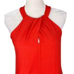 Cynthia Steffe  Emerson Sleeveless Halter Dress S Small Red Persimmon Photo 6