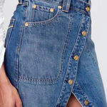 Gap x Cult Gaia Asymmetrical Denim Maxi Skirt Indigo Size 29 US 8 New with tags Blue Photo 0