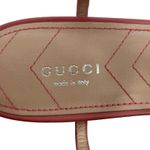 Gucci  Double GG T Strap Patent Leather Ballet Flat Pink Size 39.5 Photo 11