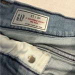 Gap Blue Distressed Jean Shorts Relaxed Fit Photo 2