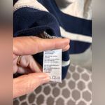 IZOD  Navy and White Striped Sweatshirt M loose fit rugby stripes M Photo 10
