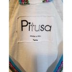 Pitusa Dip Dye Ombré Blue White Sundress One Size Petite Maxi Dress Peru Cotton Photo 5