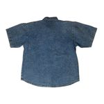 Vintage 80s Pretty Bleu Womens Stonewashed Denim Pearl Embellished Jean Shirt M Blue Size M Photo 5