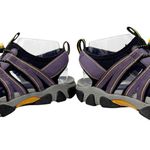Keen  Outdoor Hiking Trail Gorpcore Sandals Purple Yellow Size 10.5 Photo 4