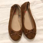 Bongo  Brown fabric suede ballet flats with bow detail-Size 7.5M Photo 2