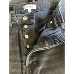 RE/DONE  70s Ultra High Rise Stove Pipe Faded Coal With Rips Black Straight Leg Photo 7