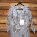 Mac Duggal 67539 Womens Embellished V Neck Long Sleeve Gown Photo 7