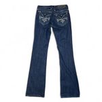 Rock Revival  Women’s Size 28 Sora Bootcut Jeans Dark Wash Embellished Flap Pocke Photo 2