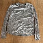 Athleta  crossover back long sleeve gray shirt Photo 0