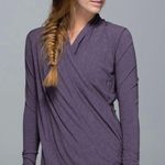 Lululemon Heathered Purple Fog Radiant Long Sleeve Wrap Top Photo 0