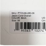 Carve Designs Jason Corduroy Overalls Size 6 Photo 10